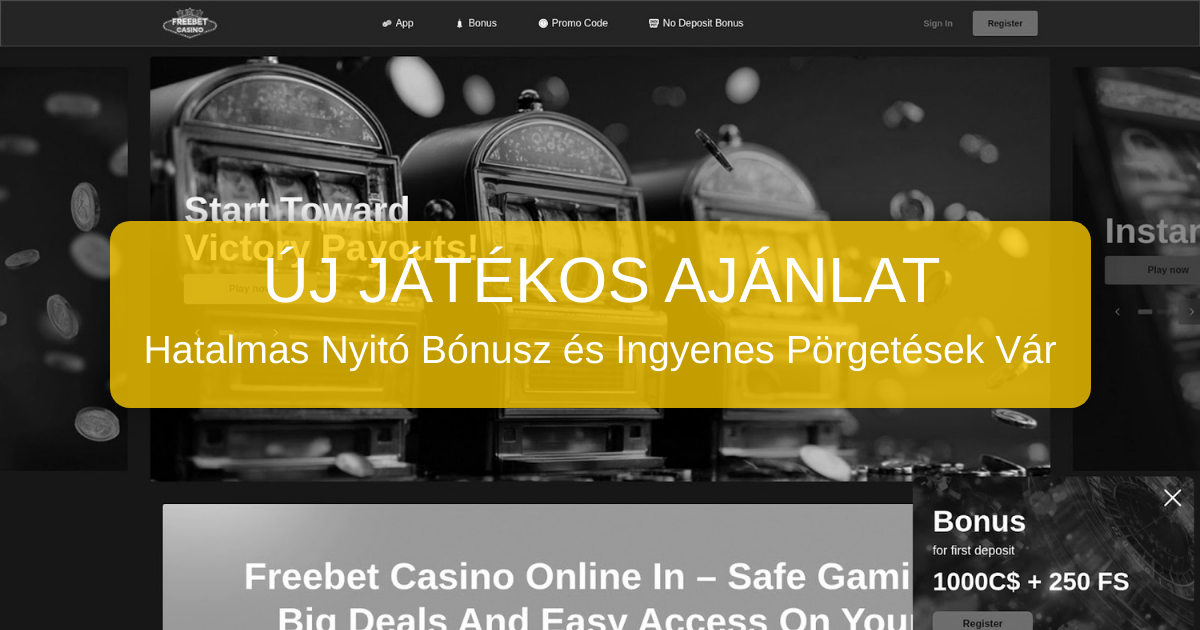 FreeBet Casino welcome bonus